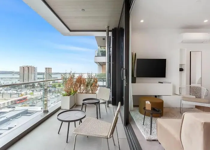 Sleek Modern Studio With Balcony