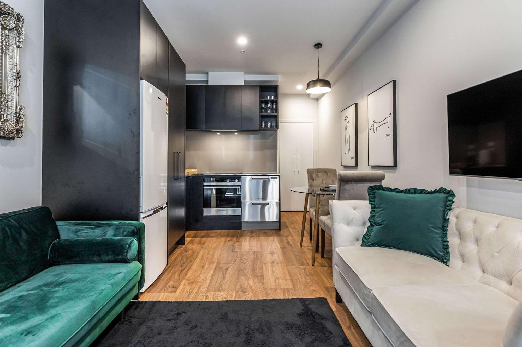 Apartment Stylish 1 Bedroom With Office Area Auckland