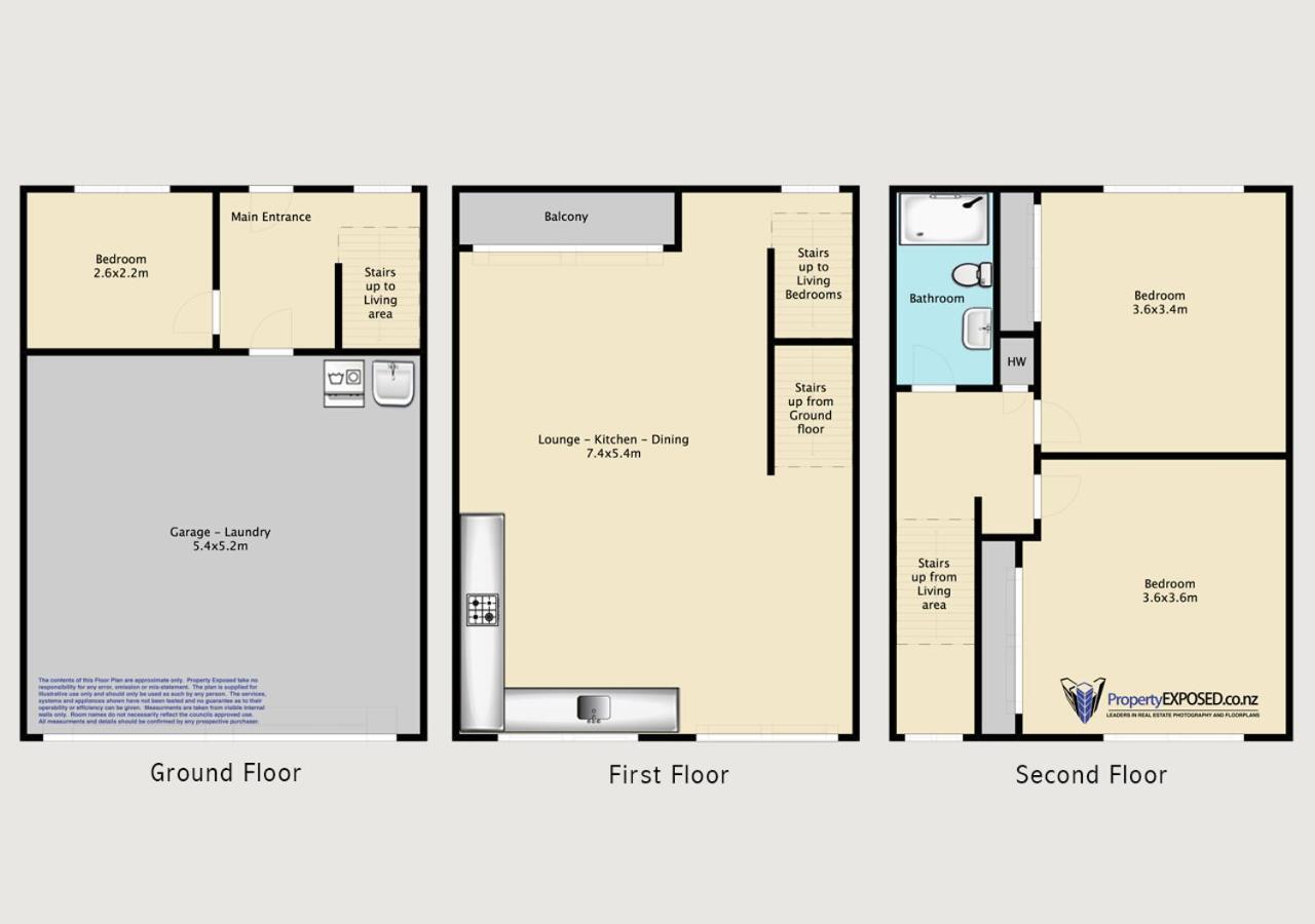 Apartment Qv Modern 3 Level Sunny Townhouse Auckland