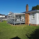 White Weather Board House