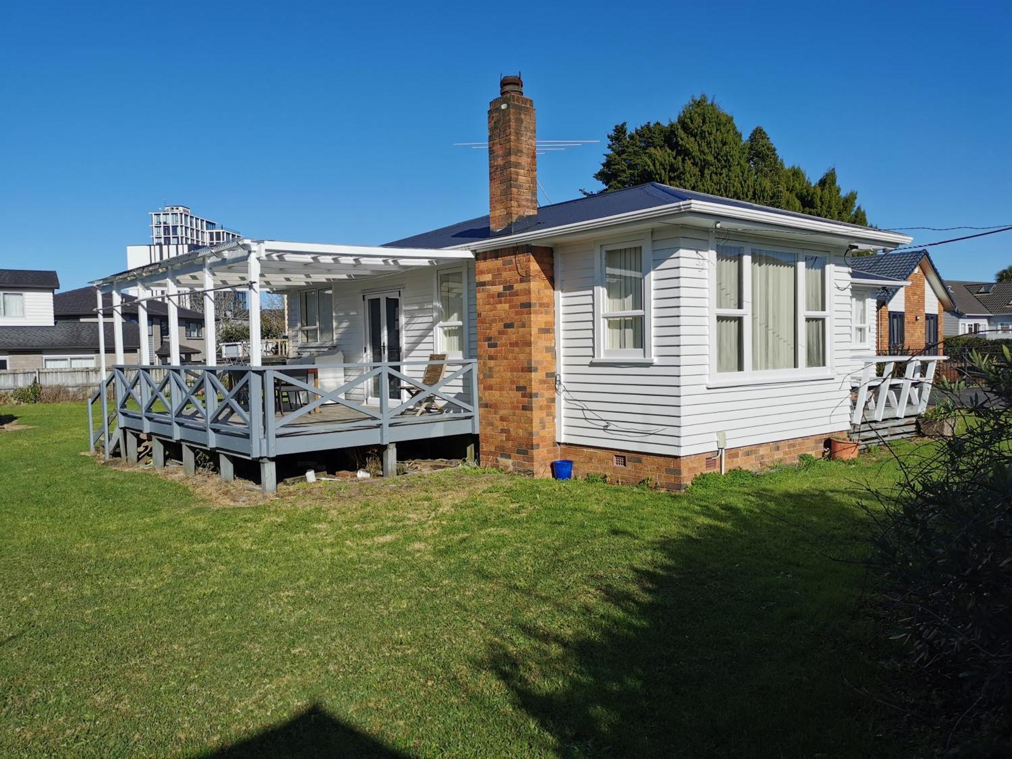 White Weather Board House *