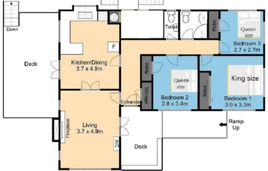 Villa White Weather Board House *